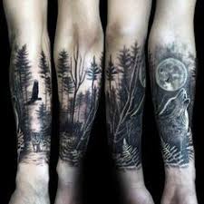 Top 101 Forest Tattoo Ideas 2020 Inspiration Guide Forest Tattoo Sleeve Wolf Tattoo Sleeve Forest Tattoos