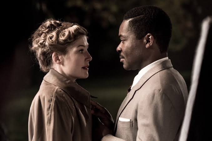 JAMIE EAST: Both David Oyelowo and Rosamund Pike do A United Kingdom's tale  about an interracial couple justice