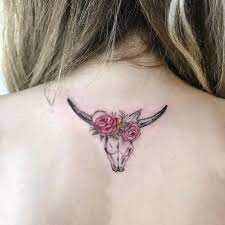 33 Tantalizing Zodiac Taurus Tattoos To Toot Your Horn Taurus Tattoos Bull Skull Tattoos Bull Tattoos