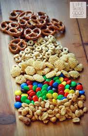 Life Tastes Good Easy Sweet And Salty Snack Mix With M M S Salty Snacks Mix Snack Mix Salty Snacks