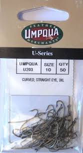 Umpqua Hooks Curved Straight Eye U203 Size 8