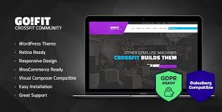 fitness gym and crossfit wordpress