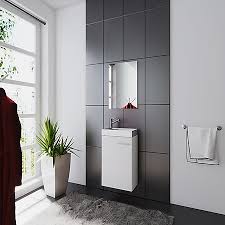 Der waschtisch gibt dabei vor, wie waschbecken und tisch miteinander verbunden sind: Vcm Waschplatz Waschbecken Schrank Spiegel Wc Gaste Toilette Badmobel Klein Schmal Slito Online Kaufen Bei Netto