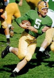 Notre Dame Fighting Irish Paul Hornung 1956 He Would Go On To The 1957 Nfl Draft In The First R Fighting Irish Football Norte Dame Football Irish Football