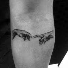 Tiny Inner Forearm The Creation Of Adam Tattoos Men Tattoosformen Kiz Dovmeleri Karizmatik Dovmeler Dovmeli Kadin