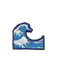 Wave Patch Free Shipping Iron On Applique Embroidered Patches Machine Embroidery Design Embroidery Patches Cute Patches Cool Patches