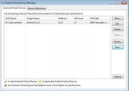 The first and most important reason (the most common) is the lack of a suitable software that supports avd among. Creating An Android Emulator
