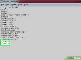 How To Write An Html Page (With Pictures) - Wikihow