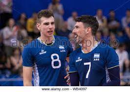 Undoubtedly, he is one of the players that has evolved the most in the last time and he's one of the big bets of argentina. Agustin Loser And Facundo Conte During Nations League Men Italy Vs Argentina Milano Italy 22 Jun 2019 Volleyball Italian Volleyball National Tea Stock Photo Alamy