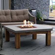 Manhattan Concrete Fire Table Wood Fire Pit Fire Pit Table Fire Pit Essentials