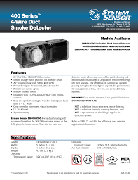 This detection method, when combined with an efficient housing, samples. Systemsensor Dh400