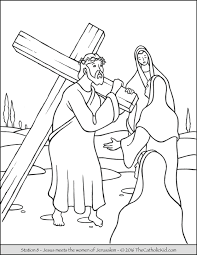 What a great god we have! Stations Of The Cross Coloring Pages The Catholic Kid
