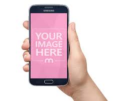 Mockup Of A Man Holding A Black Samsung Android Smartphone In Hand Over Solid Color Or Transparent Png Background Pl Smartphone Samsung Smartphone Accessories