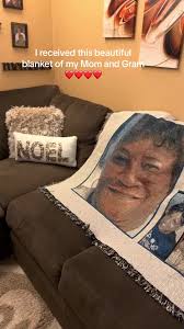 Gift Boyfriend Blanket of Mom That Passed Away