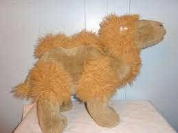 RARE BROWN REALISTIC LIFELIKE TWO HUMP DESERT CAMEL STUFF ANIMAL PLUSH DOLL  TOY 