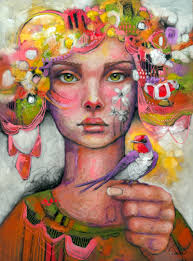 Airbrushed sign for Leeloo's art display booth