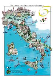 Olive Oil Map In Italy Italy Map Map Italy