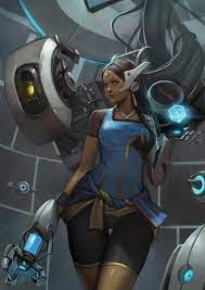 Symmetra And Glados Overwatch Fan Art Overwatch Overwatch Wallpapers