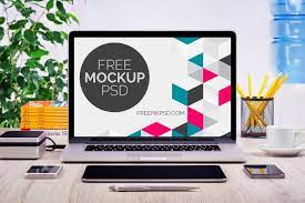 Realistic Laptop Screen Mockup Laptop Screen Mockup Mockup Free Psd