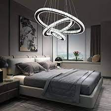 Camera matrimoniale nuovissima.vendesi causa trasloco. Luckywing Lampadario Moderno Di Cristallo Da Soffitto Lampadario Moderno A Led Bianco Freddo 6000 6500 K 3 Rings Per Soggiorno Ristorante Camera Da Letto Amazon It Illuminazione
