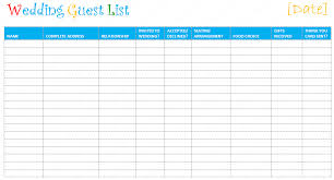 We'll track rsvps from everyone invited. Free Wedding Guest List Templates Learn How To Make Yours