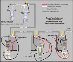 3 way switch wiring diagram with power feed via light : How To Wire A 4 Way Switch Wiring Diagram How To Wire A 4 Way Light Switch With Wiring Diagram
