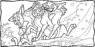 He has a thin, red scar over his red eye, thus giving him the name. Shenzi Banzai And Ed Coloring Page From The Lion King Category Select From 25689 Printable C Lion King Coloring Pages Coloring Pages Disney Animal Characters