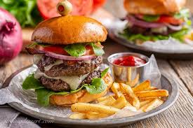 354 calories, 12g fat (5g saturated fat), 63mg cholesterol, 805mg sodium, 37g carbohydrate (16g sugars, 1g fiber), 24g protein. Marinated Burgers Recipe Saving Room For Dessert