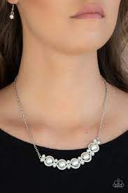 This is their way to reward you for your sales. Life Of The Wedding Party Paparazzi Necklace White Mayne Bling