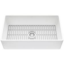 2 pcs kitchen sink strainer stainless steel, kitchen sink drain strainer，sink strainers with large wide rim 4.5 diameter for kitchen sinks 4.8 out of 5 stars 152 $6.99 $ 6. Vigo Farmhouse Kitchen Sink In Matte White With Drain 33 In Vgra3318flk1 Rona