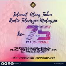 Teman setia anda koir rtm dan orkestra fbs. Jabatan Perlindungan Data Peribadi On Twitter Selamat Ulang Tahun Ke 75 Radio Televisyen Malaysia Rtm Malaysia Tahniah Daripada Ketua Pengarah Jabatan Perlindungan Data Peribadi Malaysia Jpdp Dan Warga Kerja Jpdp Semoga Rtm Terus Unggul