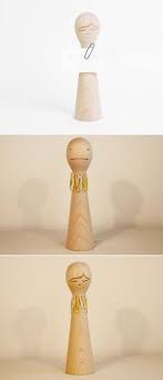 Wooden Small Humanoid Paperclip Holder Storage Wooden Pen Holder Office Supplies Gift Cool Office Supplies