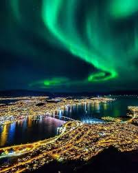 Northern Lights Above Tromso Norway Northern Lights Scenery Northern Lights Norway
