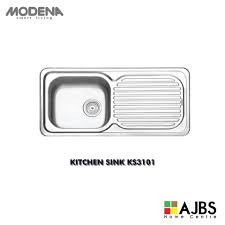 Kitchen > sinks and kitchen taps > sinks. Stainless Kitchen Sink Modena Ks 3101 Ajbs Home Centre Facebook