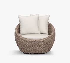Rattan writing desk cottage home. Torrey All Weather Wicker Papasan Swivel Chair Natural Pottery Barn