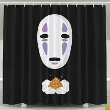 Spirited Away No Face Shower Curtain Spirited Away Crochet Pokemon Studio Ghibli