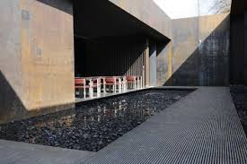 Museum Soulages Cafe Brass Rodez France By Rcr Arquitectes Architecture Minimalism Interior Modern Architecture
