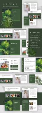 Luna Media Kit Sponsorship By Tmint On Envato Elements Media Kit Media Kit Design Media Kit Template