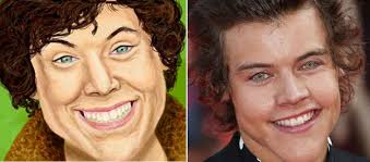 If celebrities would look how people draw them