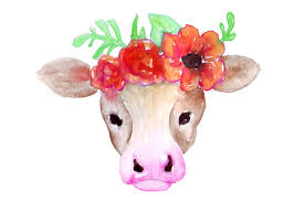 Free Free 87 Cow With Flower Crown Svg Free SVG PNG EPS DXF File