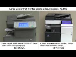 Konica minolta c554seriespcl drivers were collected from official websites of manufacturers and other trusted sources. Konica Minolta Vs Canon Print Speed Youtube