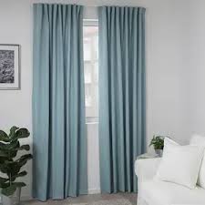 tibast curtains 1 pair blue 57x98 ikea blue curtains living room curtains living room blue curtains bedroom