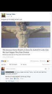 Wolmyeongdong houses a monumental statue of jesus that is entirely white. Buff Jesus Jesus Know Your Meme