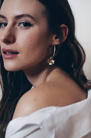 Small Leon Silver Clover Creole Earrings