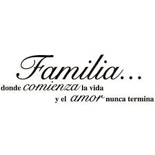 Vinilo Decorativo Frase Amor De Familia Frase Familia Unida Frases Bonitas Familia Frases Bonitas