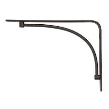 Изображение home depot shelf brackets. Rubbermaid 6 In X 8 In Bronze Steel Arch Decorative Shelf Bracket 1877643 The Home Depot