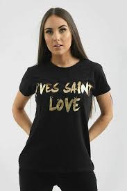 Black And Gold T Shirt Women S Details About Ladies Gold Foil Yves Saint Love Slogan T Shirt Women S Short Sleeve Tee Top T Shirts Uk Womens Shirts T Shirt Top
