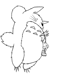 How to draw totoro and mei. Totoro Coloring Pages Free Printable Totoro Coloring Pages