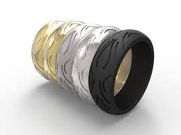Motorcycle Low Profile Tire Tread Ring Size 10 By Big Mike On Shapeways Size 10 Rings Tire Rings Tire Tread Ring