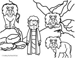 Daniel In The Lions Den Coloring Page Daniel And The Lions Bible Coloring Pages Bible Story Crafts